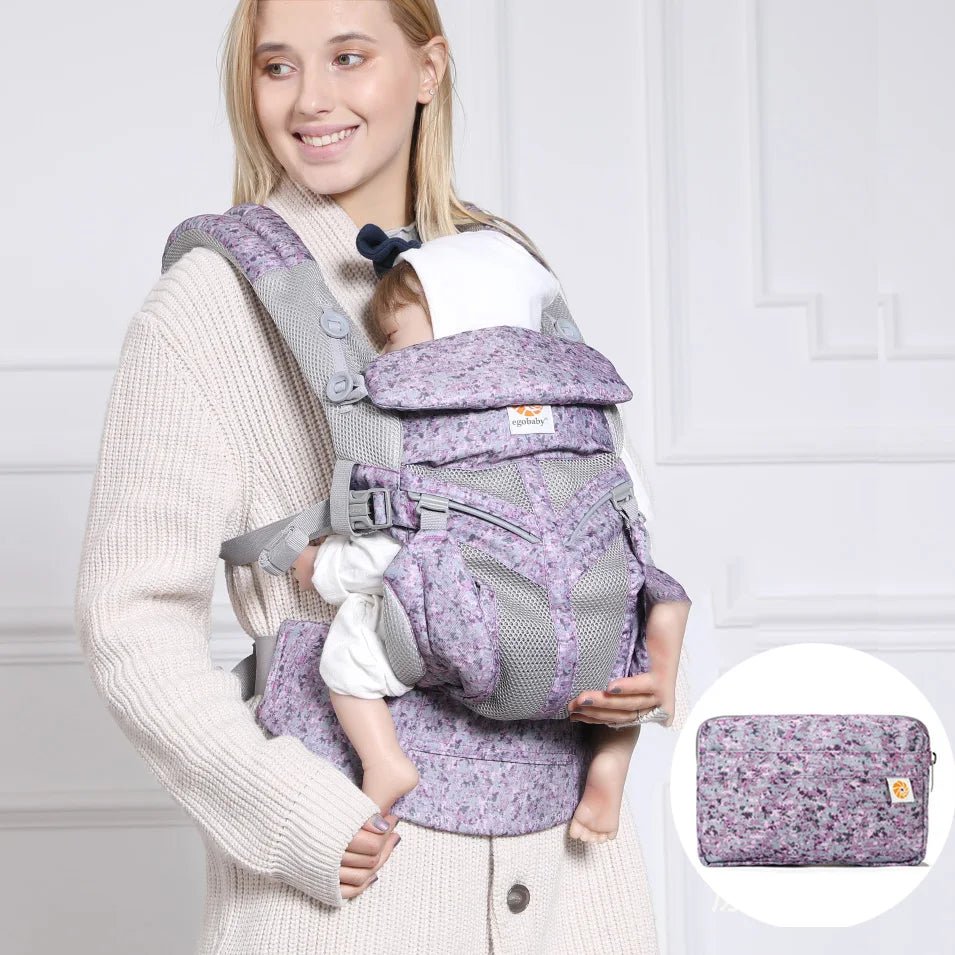Porte Bébé - BreathBabyBag™ - Mauve Lavande - Kidyma