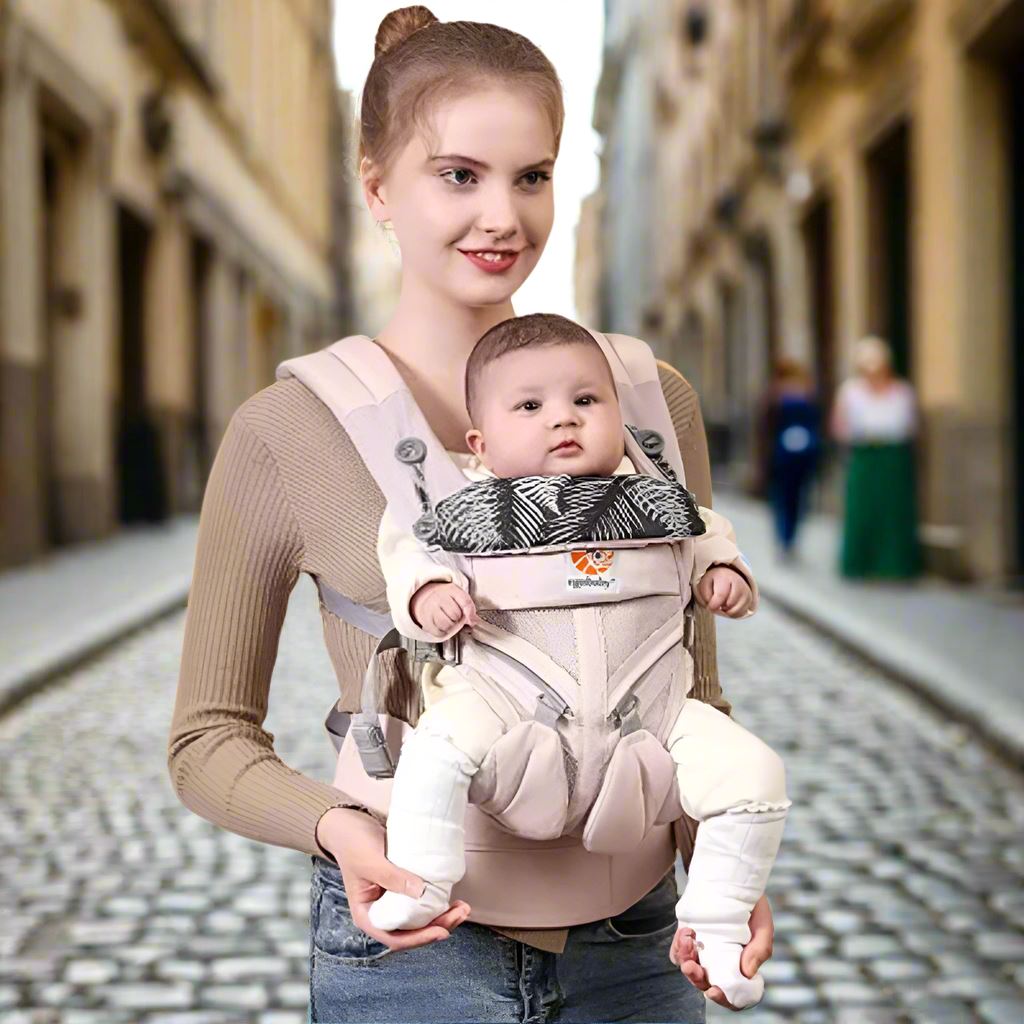 Porte Bébé - BreathBabyBag™ - Rose Maille - Kidyma