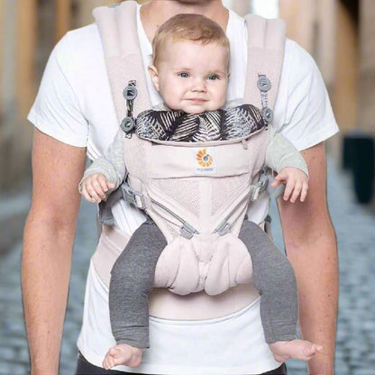 Porte Bébé - BreathBabyBag™ - Rose Maille - Kidyma