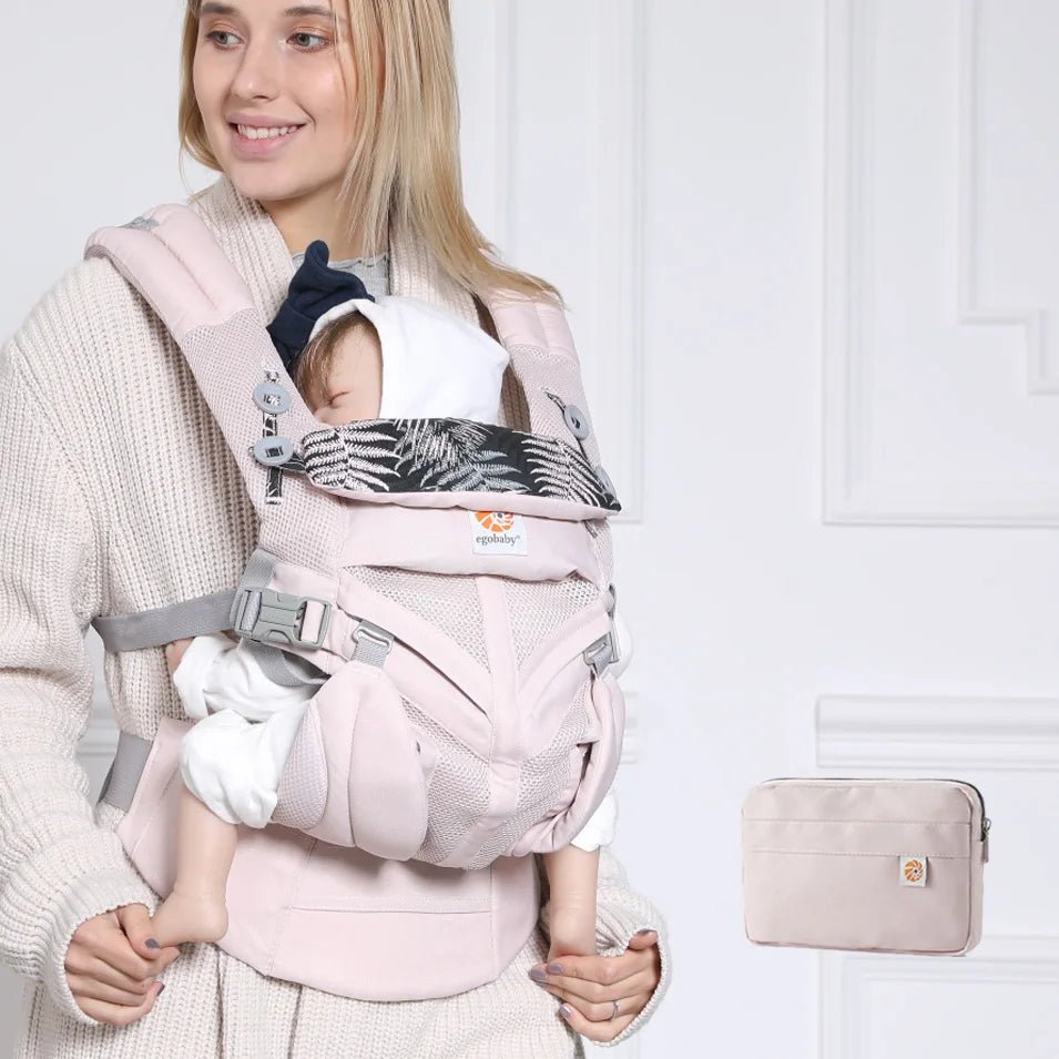 Porte Bébé - BreathBabyBag™ - Rose Maille - Kidyma