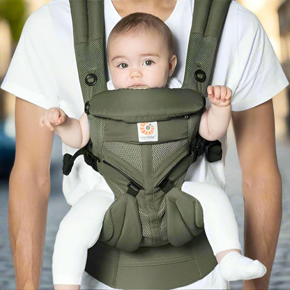 Porte Bébé - BreathBabyBag™ - Vert Olive - Kidyma